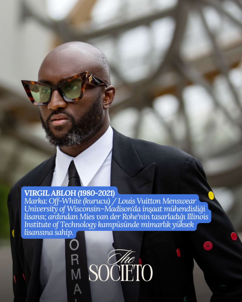 Virgil Abloh ve moda-mimarlık ilişkisini anlatan görsel